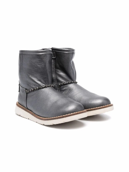  Two Con Me By Pépé Metallic-effect Ankle Boots - Grey 