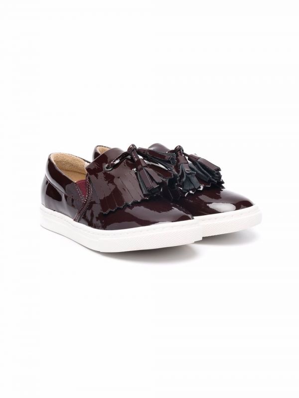  Two Con Me By Pépé Tassel-detail Slip-on Sneakers - Red 