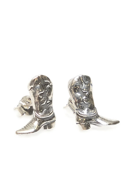  Twojeys Boot Stud Earrings - Silver 