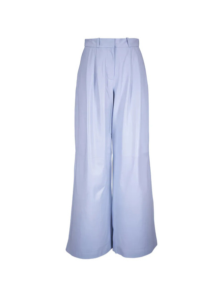  Twp Belt-loops Leather Trousers - Blue 