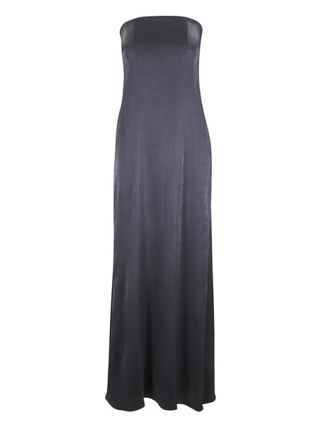  Twp Carolyn's Strapless Rear-split Maxi Dress - Grey 
