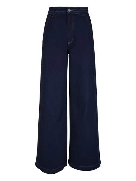  Twp Mott St. Cotton Wide-leg Jeans - Blue 