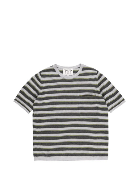  Twp Striped True Crewneck T-shirt - Grey 