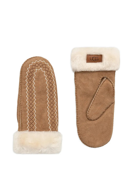  Ugg Atherson Embroidered Gloves - Brown 