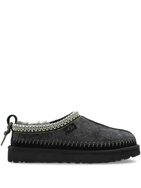  Ugg Braided-trim Sheepskin Slippers - Black 