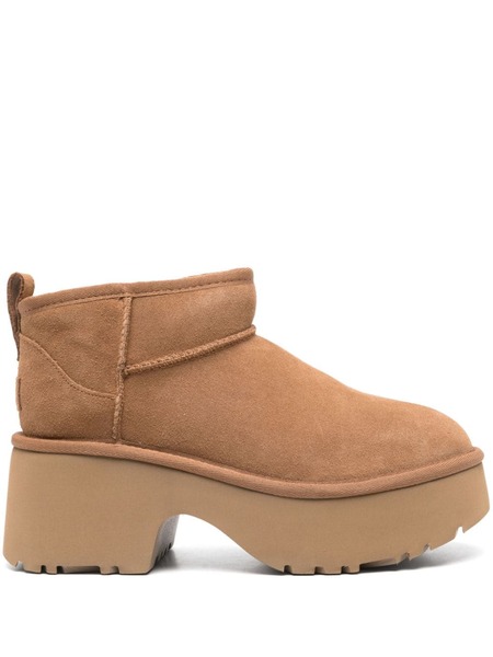  Ugg Classic Ultra Mini New Heights Boots - Brown 