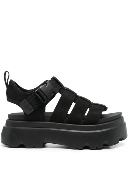  Ugg Cora Leather Sandals - Black 