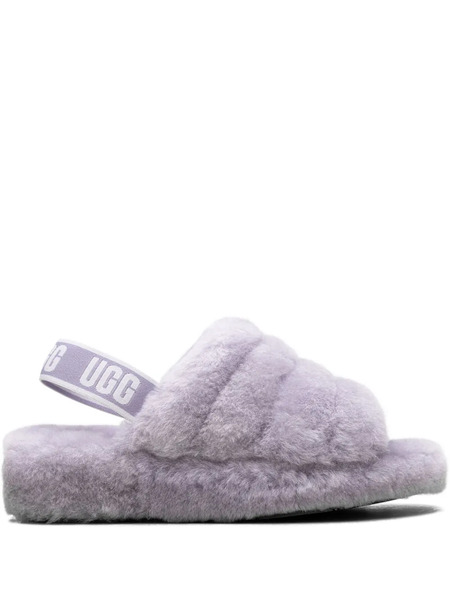  Ugg Fluff Yeah grey Purple Slippers 