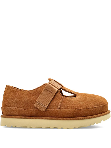  Ugg Goldenstar Mary Jane Strap Detail Loafers - Brown 
