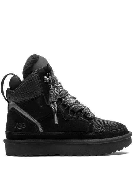  Ugg Highmel Lace-up Suede Sneakers - Black 