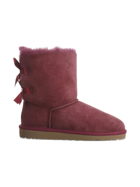  Ugg Kids Bailey Bow Suede Boots - Pink 