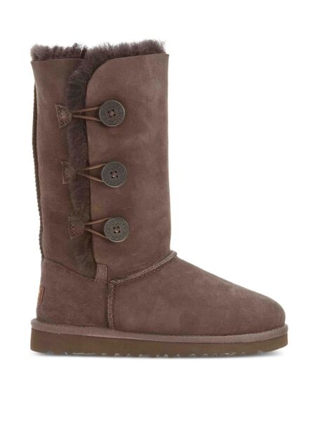  Ugg Kids Bailey Button Triplet Boots - Brown 