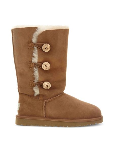  Ugg Kids Bailey Button Triplet Boots - Brown 
