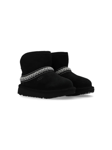  Ugg Kids Classic Mini Crescent Boots - Black 