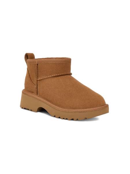  Ugg Kids Classic Ultra Mini New Heights Boots - Brown 