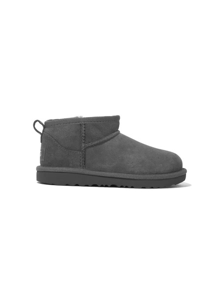  Ugg Kids Classic Ultra Mini Sheepskin Boots - Grey 
