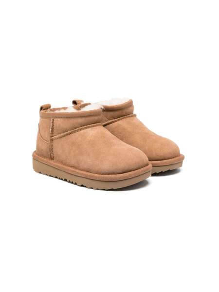  Ugg Kids Classic Ultra Mini Suede Boots - Brown 