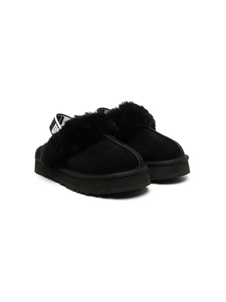 Ugg Kids Funkette Shearling Slippers - Black 