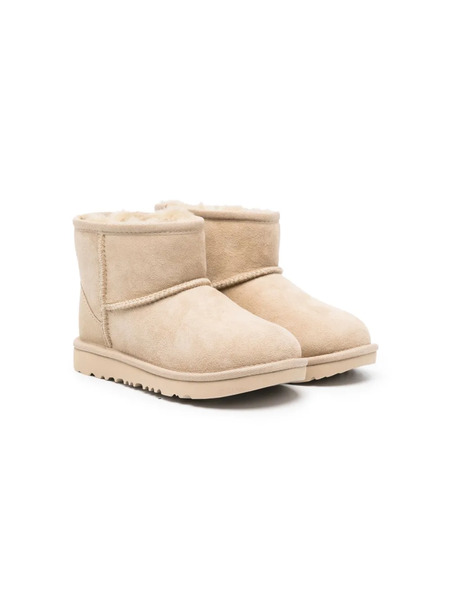  Ugg Kids Mini Ii Logo-patch Suede Boots - Neutrals 