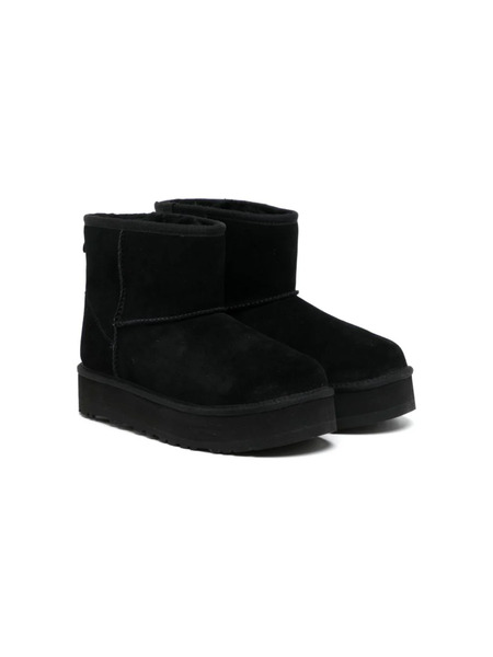  Ugg Kids Round-toe Ankle-length Boots - Black 