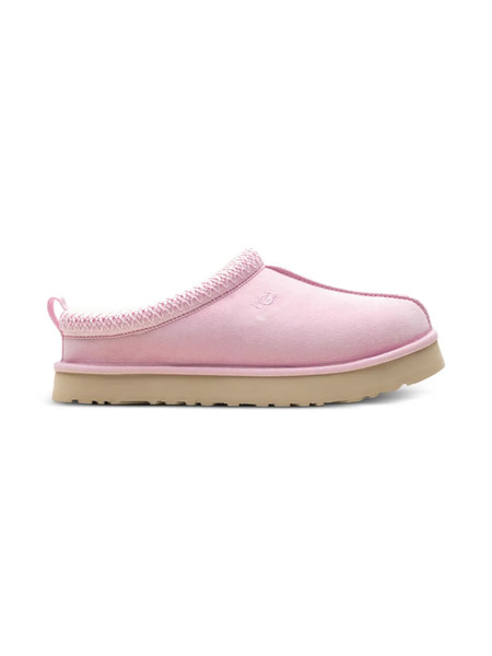  Ugg Kids Tazz Dazzle Suede Knit-trim Slippers - Pink 