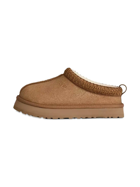  Ugg Kids Tazz Dazzle Textured Slippers - Brown 