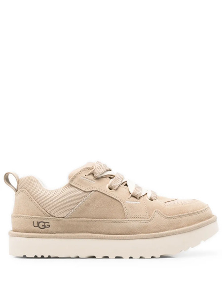  Ugg Lo Lowmel Lace-up Engraved Logo Sneakers - Neutrals 