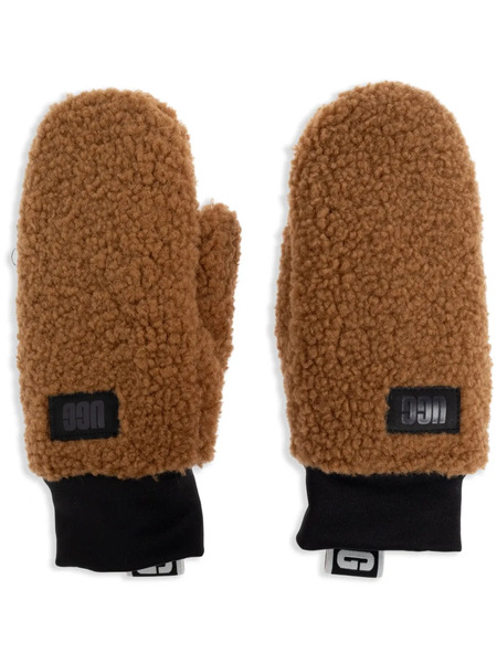  Ugg Logo-tape Mittens - Brown 