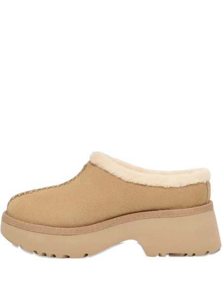  Ugg New Heights Fluffy-trim Mules - Neutrals 