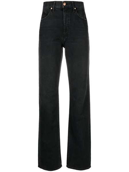  Ulla Johnson Agnes High-waisted Jeans - Black 