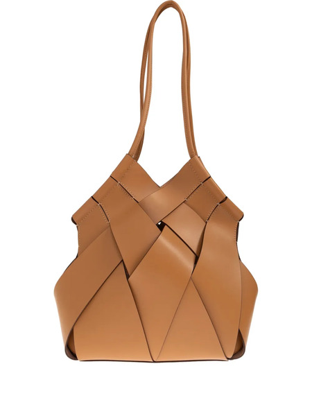  Ulla Johnson Charlotte Woven Leather Tote Bag - Brown 