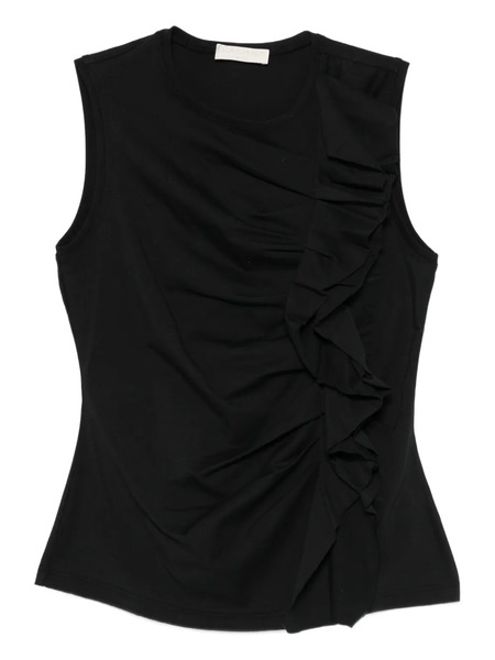  Ulla Johnson Clio Ruffled Tank Top - Black 