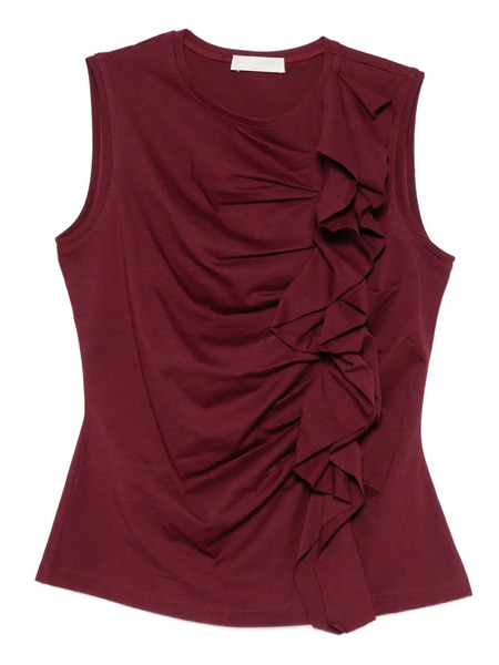  Ulla Johnson Clio Ruffled Tank Top - Red 