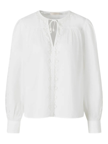  Ulla Johnson Embroidered Lace-insert Blouse - White 