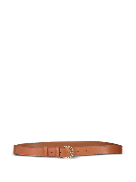  Ulla Johnson Gia Twist-buckle Leather Belt - Orange 