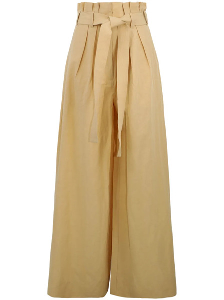  Ulla Johnson Gitana Tie-waist Palazzo Pants - Neutrals 