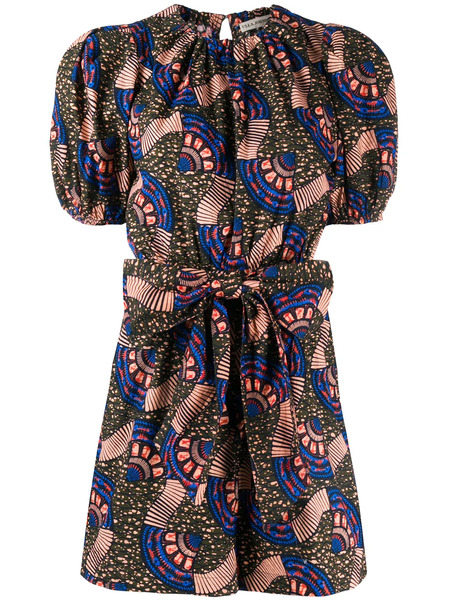  Ulla Johnson Hollis Puff Sleeve Playsuit - Green 