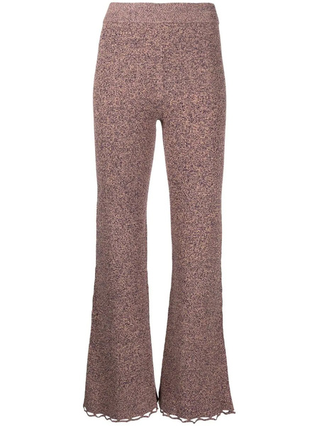  Ulla Johnson Knitted Flared Trousers - Multicolour 