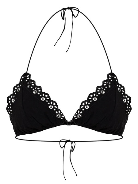  Ulla Johnson Lace-trim Bikini Top - Black 