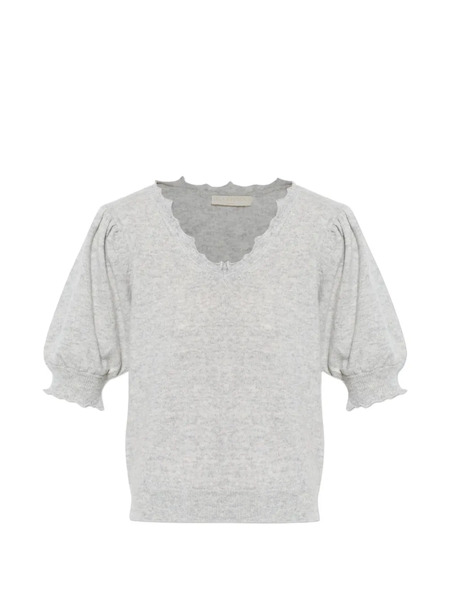  Ulla Johnson Polline Ruffled-sleeve T-shirt - Grey 