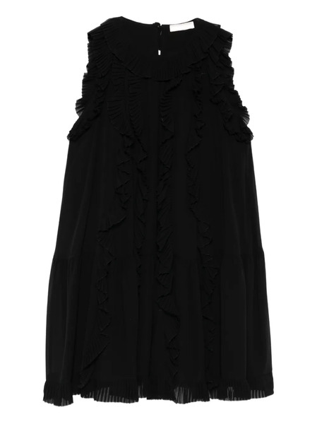  Ulla Johnson Ruffled Mini Dress - Black 