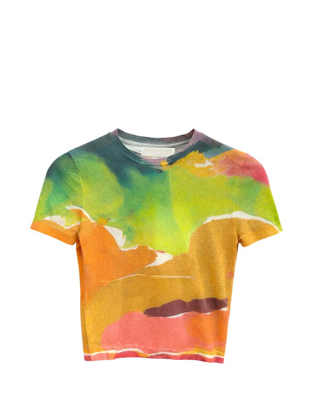 Ulla Johnson Sana Patterned T-shirt - Orange 