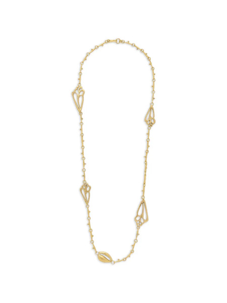  Ulla Johnson Shell Charm Long Necklace - Gold 