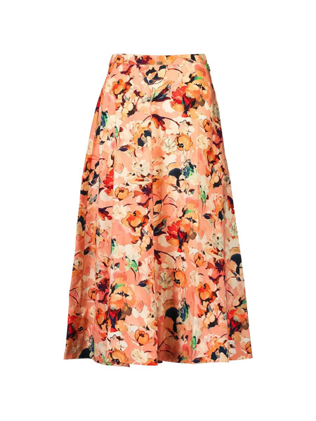  Ulla Johnson Sophea Floral Midi Skirt - Orange 