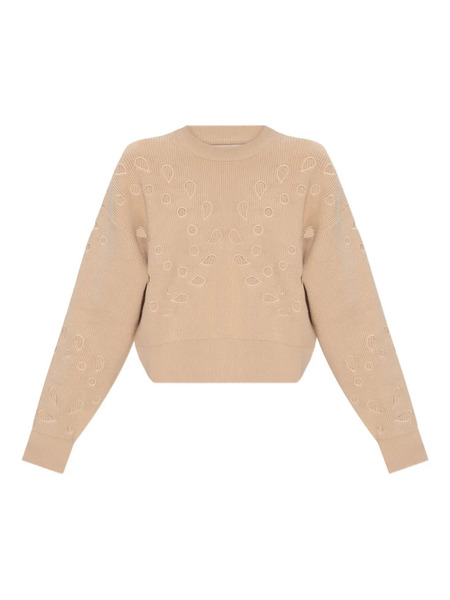 Ulla Johnson Vanessa Cut-out Ribbed Sweater - Neutrals 