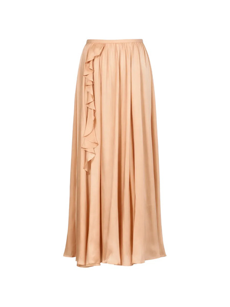  Ulla Johnson Zena Ruffle Midi Skirt - Neutrals 