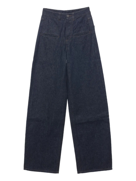  Uma Wang Ball High-waisted Pocket Jeans - Blue 