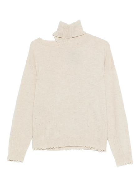 Uma Wang Cut-out High-neck Sweater - White 