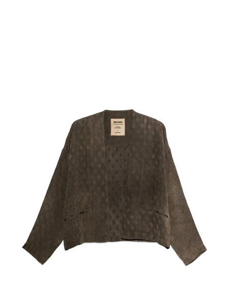  Uma Wang Diamond-pattern Jacket - Brown 