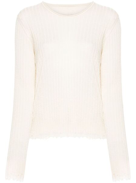  Uma Wang Distressed-efffect Jumper - Neutrals 